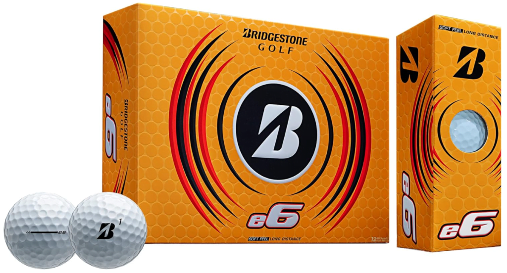 Best Golf Balls for Seniors - #6. Bridgestone 2023 e6 White Golf Ball-Dozen