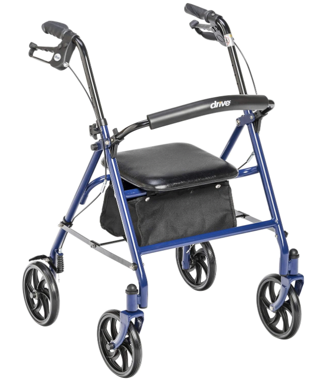 Drive Walker with Seat - #2. Drive Medical 10257BL-1 4 Wheel Rollator Walker With Seat Drive Walker with Seat - #2. Drive Medical 10257BL-1 4 Wheel Rollator Walker With Seat