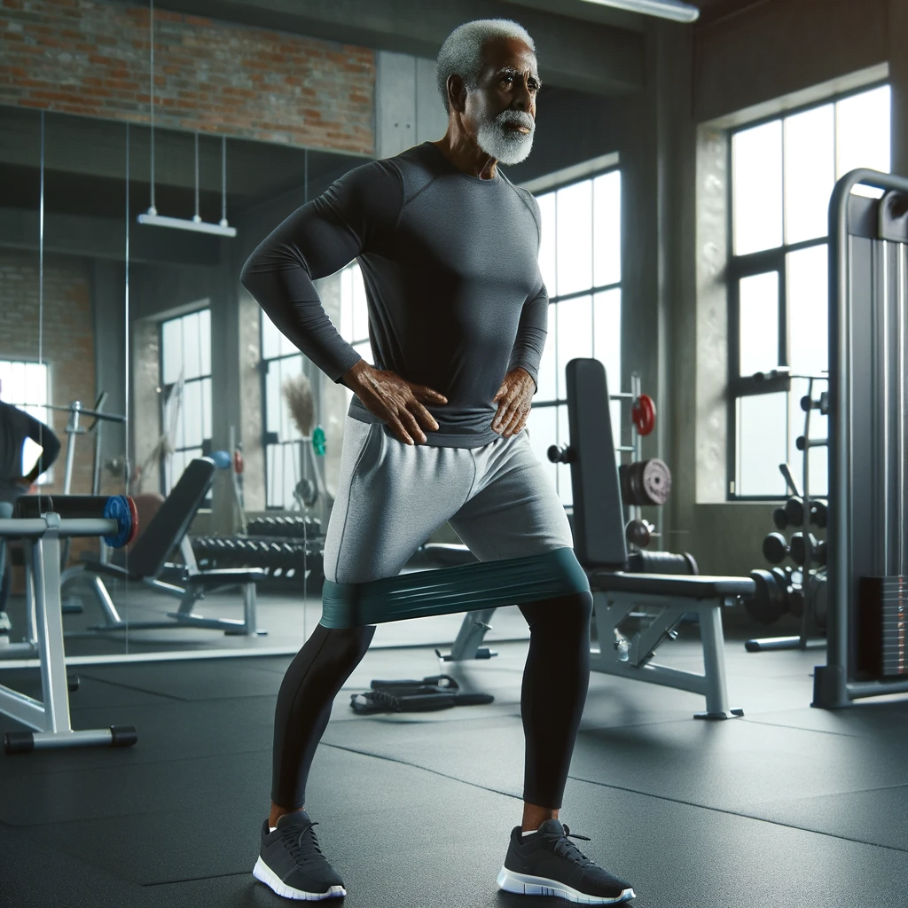 Best Exercises for Seniors Using Resistance Bands - Standing Hip Abduction Best Exercises for Seniors Using Resistance Bands - Standing Hip Abduction