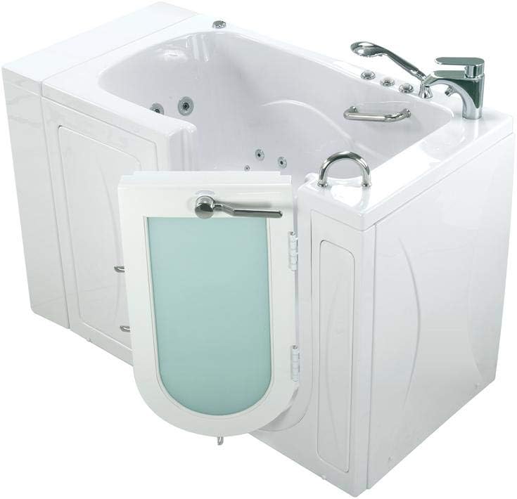Best Walk In Tubs For Seniors: #4. Ellas Bubbles Capri Acrylic Air and Hydro Massage and Heated Seat Walk-In Bathtub Best Walk In Tubs For Seniors: #4. Ellas Bubbles Capri Acrylic Air and Hydro Massage and Heated Seat Walk-In Bathtub